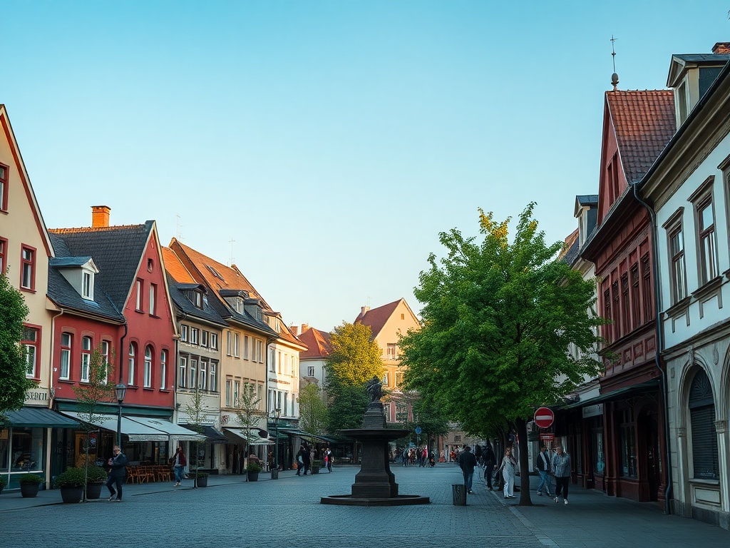 Mapa przedstawiająca infrastrukturę i usługi w Jedlinie-Zdroju, z zaznaczonymi sklepami, restauracjami i placówkami zdrowia